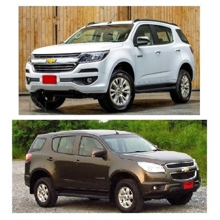 แปะเทป ครอบกระจกมองข้าง ดำด้าน Chevrolet Trailblazer 2012 - 2019 ครอบกระจก เชฟโรเลต เทรลเบลเซอร์ ครอบกระจกข้าง 2015 2018 - Image 4