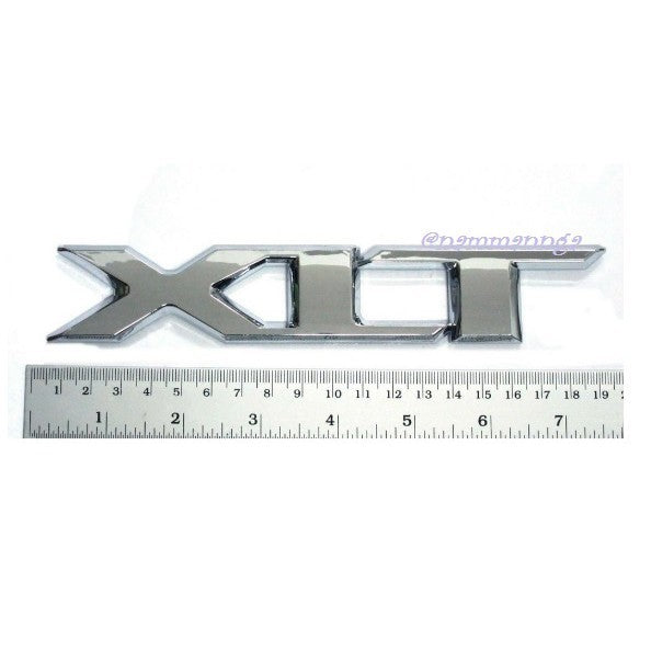XLT แผ่นป้ายท้ายรถ LOGO ฟอร์ด เรนเจอร์ ชุบโครเมี่ยม Ford sticker ป้ายโลโก้ แผ่นป้าย ป้ายชื่อ ชื่อ สติ๊กเกอร์ ของแต่ง