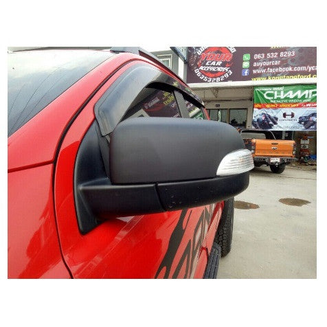 อะไหล่ ฝาหลังกระจกมองข้าง เว้าไฟเลี้ยว Mazda Bt50 2012 - 2020 ดำ มาสด้า บีที ฟอร์ด เรนเจอร์ ฝา ครอบกระจกมองข้าง หูกระจก - Image 3