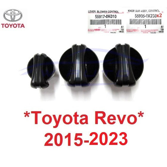 ศูนย์แท้ ลูกบิดแอร์ TOYOTA REVO 2015 - 2022 โตโยต้า รีโว่ ปุ่มแอร์ รถยนต์ สวิทซ์แอร์ ปุ่มปรับ แอร์ ปุ่มฮีตเตอร์