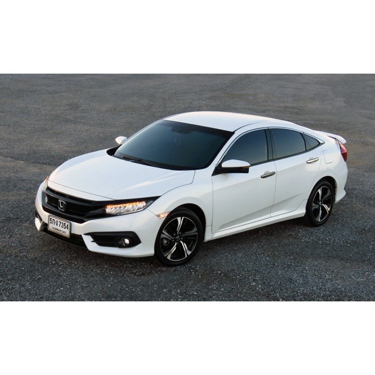สีดำด้าน เบ้ารองมือเปิด Honda Civic 2016 - 2019 เบ้ากันรอย ฮอนด้า ซีวิค ถาดรองมือเปิด ประตู เบ้ามือจับประตู ถ้วยมือเปิด - Image 3
