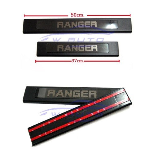 ชายบันไดประตู สีดำ Ford Ranger 2012 - 2021 ฟอร์ด เรนเจอร์ คิ้วกันรอยขอบประตู กาบบันได ของแต่งฟอร์ด RICH สคัพเพลท - Image 2
