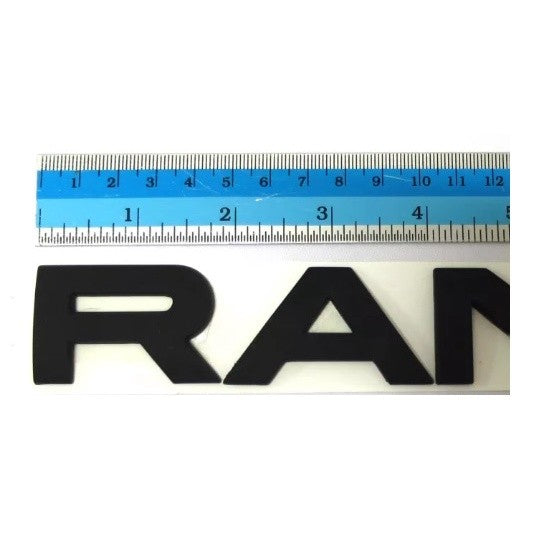 สีดำ LOGO โลโก้ RANGER ตัวนูน FORD 1998 - 2019 ติดฝากระโปรง ติดกระบะท้าย ฝาท้าย กระจัง 3D emblem - Image 2