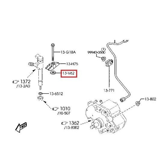 แท้ ซีลรองเบ้าหัวฉีด เล็ก FORD RANGER16V.1998 - 2011 MAZDA BT50 2.5 BT50 PRO 2.2 ฟอร์ด มาสด้า ซีลหัวฉีด ซีล - Image 3