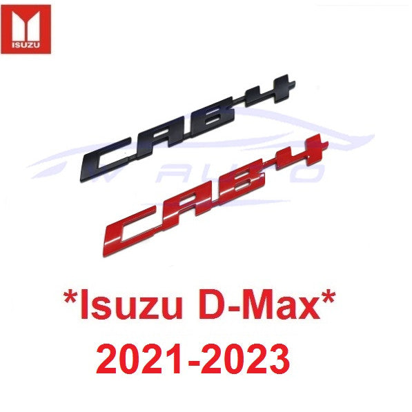 LOGO CAB-4 โลโก้ ISUZU DMAX 2021 2022 2023 โลโก้ข้างรถ ติดข้างรถ แผ่นป้าย สติ๊กเกอร์ อีซูซุ ดีแม็กซ์ ดีแม็ค CAB4 sticker