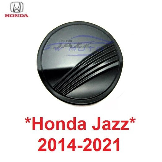 สีดำด้าน ครอบฝาถังน้ำมัน Honda JAZZ 2014 - 2021 ฮอนด้า แจส แจ๊ส ครอบ ฝาถังน้ำมัน ฝาปิดถัง 2015 2016 2017 2018 2019 2020