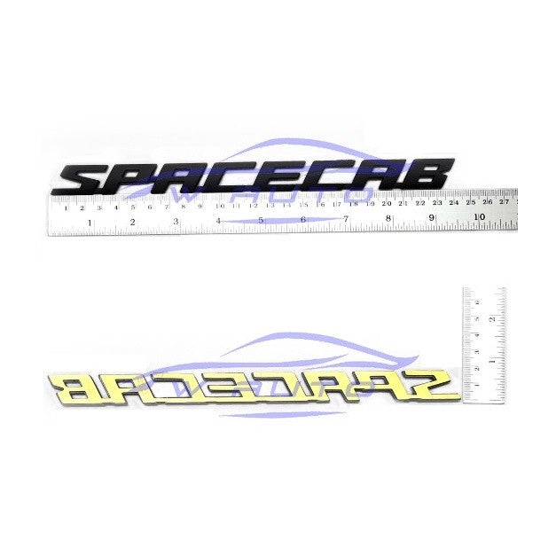 LOGO SPACECAB แผ่นป้ายติดข้างรถ ISUZU D-MAX DMAX 2021 - 2022 แผ่นป้าย ไฮแลนเดอร์ โลโก้ STICKER ป้าย ชื่อ 2023 - Image 2