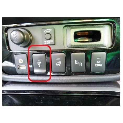 แท้ศูนย์ ปุ่มปิด USB MITSUBISHI ฝาปิดช่อง USB Adapter มิตซูบิชิ Port ช่อง USB ยูเอสบี ฝาปิดยูเอสบี รถยนต์ รถกระบะ ปุ่ม - Image 2