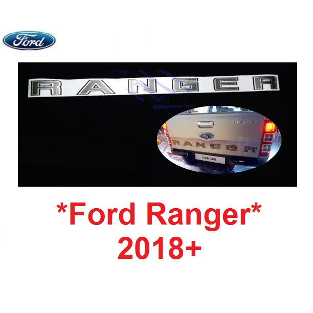 สีเทาดำ สติ๊กเกอร์ FORD RANGER 2018 ติดตกแต่งรถ ฟอร์ด เรนเจอร์ ทุกรุ่น PX T6 sticker ติดท้าย