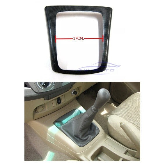 ครอบเกียร์ ธรรมดา TOYOTA VIGO CHAMP FORTUNER 2011 - 2015 ลายเคฟล่า โตโยต้า วีโก้ แชมป์ ฟอร์จูนเนอร์ คอนโซล ขอบเกียร์ - Image 2