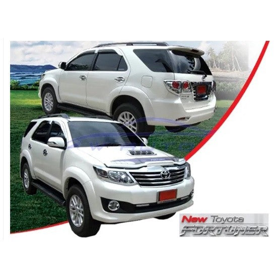 1คู่ ครอบไฟท้าย โตโยต้า ฟอร์จูนเนอร์ 2012 2013 2014 ครอบไฟท้าย TOYOTA FORTUNER ฝาไฟท้าย ครอบ ไฟ แต่งไฟ โครเมี่ยม - Image 3