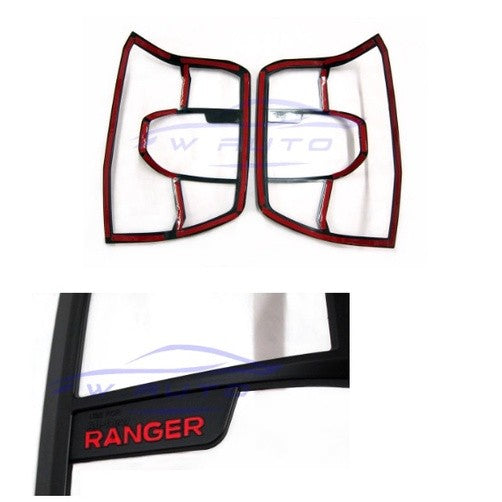 รุ่น XLT WT SPORT ครอบไฟหน้า + ท้าย FORD RANGER 2022 2023 2024 ฟอร์ด เรนเจอร์ ครอบไฟท้าย รถยนต์ แต่งไฟ ฝาครอบไฟหน้า - Image 4