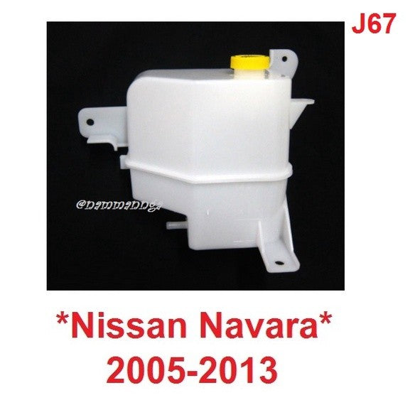 กระปุกพักน้ำหม้อน้ำ NISSAN NAVARA D40 2005 - 2014 กระป๋องพักน้ำ นิสสัน นาวาร่า อะไหล่ ที่พักน้ำ กระปุกพักน้ำ กระป๋อง J67