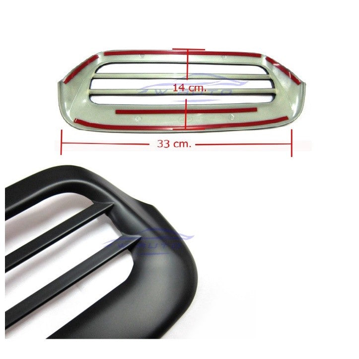 ดำด้าน ครอบจมูก TOYOTA fortuner VIGO 2005 - 2011 โตโยต้า วีโก้ ฟอร์จูเนอร์ ครอบ ช่องลม สคูป ช่องระบายลม สกู๊ป ฝากระโปรง - Image 2