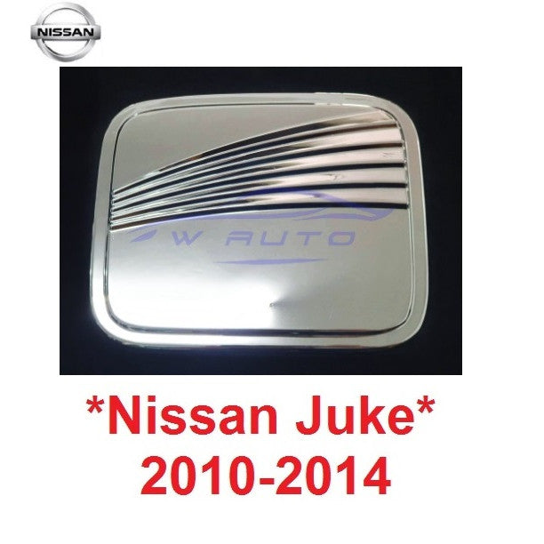 ครอบฝาถังน้ำมัน ชุบโครเมี่ยม NISSAN JUKE 2011 - 2014 ครอบฝาถัง นิสสัน จู๊ค ฝาถังน้ำมัน ฝาปิดถังน้ำมัน โลโก้แดง ครอบฝาถัง