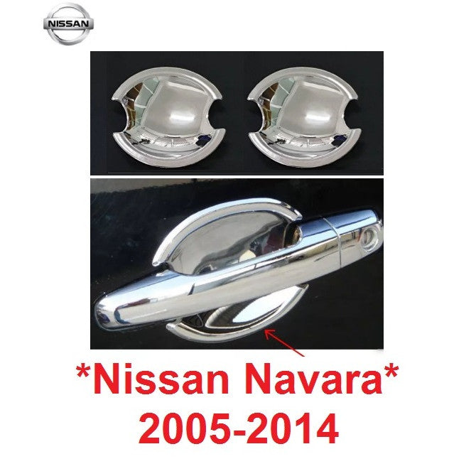 4อัน เบ้ารองมือเปิดประตู นิสสัน นาวาร่า NISSAN NAVARA 2005 - 2014 ถาดรองมือเปิด ประตู เบ้ามือจับ ถ้วยมือเปิด เบ้ากันรอย