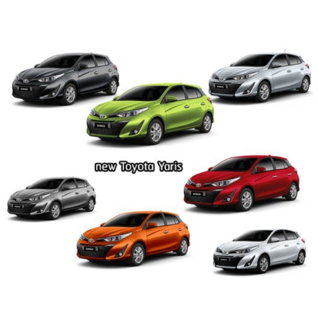รุ่น5ประตู คิ้ว ไฟท้าย TOYOTA YARIS 2017 - 2019 โตโยต้า ยาริส ชุบโครเมี่ยม คิ้วไฟท้าย ของแต่งยาริส ชุดแต่งไฟ ไฟท้าย - Image 2