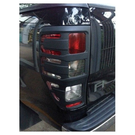 สีดำด้าน ครอบไฟหน้า ครอบไฟท้าย ฟอร์ด เรนเจอร์ 2012 - 2015 FORD RANGER PX T6 ครอบไฟหน้ารถ ครอบไฟท้ายรถ ของแต่ง - Image 3