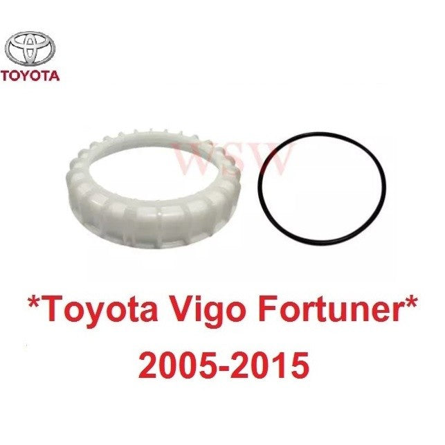 ฝาครอบถังลูกลอย 1ชิ้น ฝาครอบ ถังลูกลอย Toyota Hilux Vigo Champ Foutuner 2004 - 2015 ตัวขันล็อค ชุดลูกลอยในถังน้ำมัน