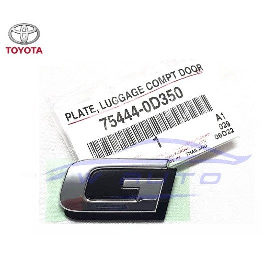ศูนย์แท้ G LOGO เล็ก แผ่นป้าย โลโก้ ท้ายรถ โตโยต้า ชุบโครเมี่ยม สำหรับ toyota Vios Yaris และรุ่นอื่นที่ใช้ขนาดเท่ากัน