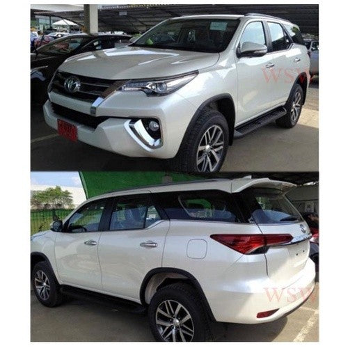 ครอบแก้ม Toyota Fortuner 2015 - 2019 ครอบไฟเลี้ยว โตโยต้า ฟอร์จูเนอร์ ครอบข้างรถ ครอบแก้มข้าง สีดำ Side Vent ของแต่งรถ - Image 3