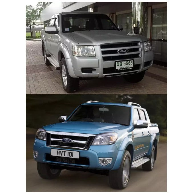 เบ้ารองมือเปิด เบ้ากันรอย Ford Ranger 2005 - 2011 ชุบโครเมี่ยม ฟอร์ด เรนเจอร์ ถาดรองมือเปิดประตู เบ้ามือจับประตู 2008 09 - Image 3