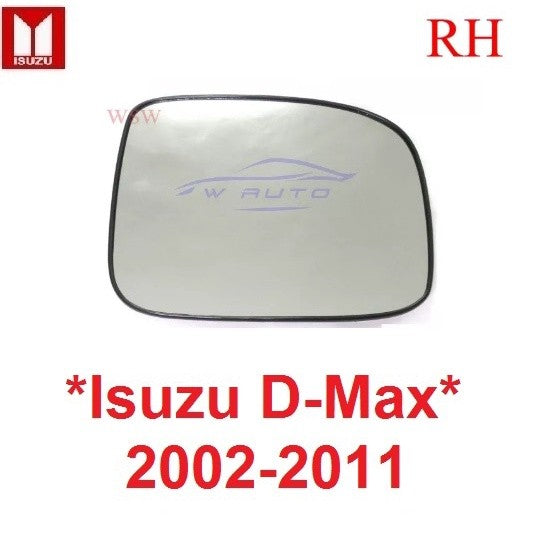 กระจกมองข้าง ขวา อีซูซุ ดีแม็ก ดีแมค 2002 - 2011 เนื้อกระจกมองข้าง เลนส์ ซ้าย Isuzu D-Max Dmax กระจก Chevrolet Colorado