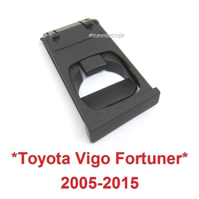 สีเทา ช่องวางแก้ว TOYOTA FORTUNER VIGO CHAMP 2005 - 2014 ที่วางแก้วน้ำ โตโยต้า วีโก้ แชมป์ ฟอร์จูเนอร์ ถาดรองแก้วน้ำ