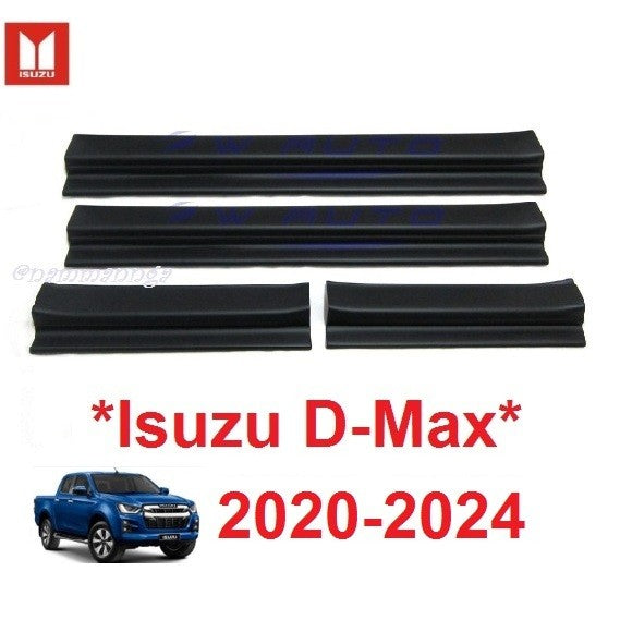 ชายบันได ประตู Isuzu D-Max Dmax 2020 2021 2022 2023 สีดำ อีซูซุ ดีแม็กซ์ รุ่น4ประตู คิ้วกันรอยขอบประตู ดีแมค สคัพเพลท