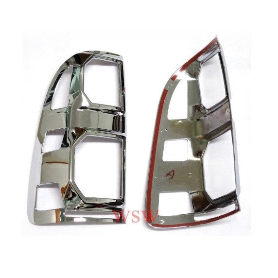 รถตามรูป ครอบไฟท้ายรถ TOYOTA HILUX SR5 VIGO CHAMP 2012-2015 ครอบไฟท้าย โตโยต้า วีโก้ แชมป์ สีชุบโครเมี่ยม ครอบไฟ ไฟท้าย - Image 3