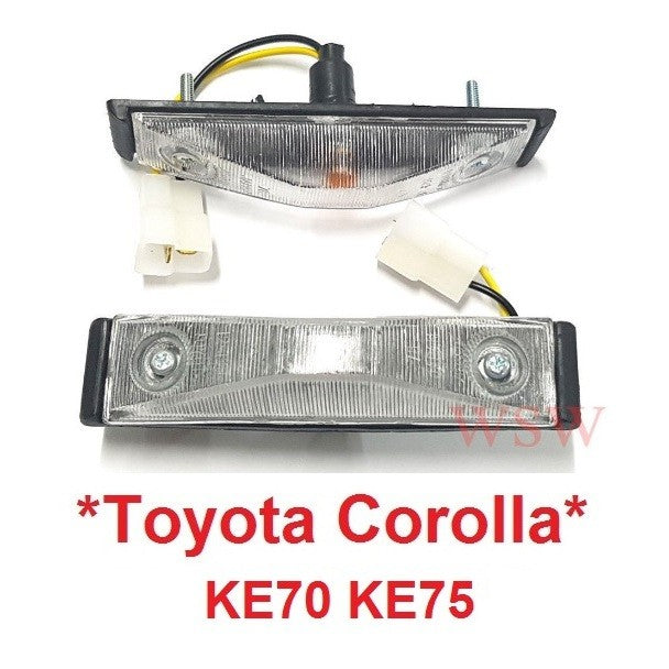 ไฟแก้มฝาส้ม TOYOTA COROLLA Ke70 Ke72 Ke75 Te71 Te72 ไฟแก้มโตโยต้า โคโรล่า พร้อมขั้วและหลอดไฟ - Image 6