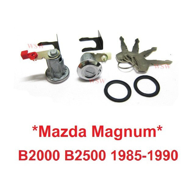1ชุด กุญแจประตู Mazda Magnum B2200 B2500 1985 - 1990 รถยนต์ มาสด้า ไฟเตอร์ แม็กนั่ม กุญแจเปิดประตู กลอนประตู กุญแจ
