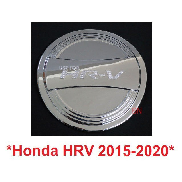 ครอบฝาถังน้ำมัน Honda HRV 2015 - 2020 สีชุบโครเมี่ยม รถยนต์ ฮอนด้า เอชอาร์วี ฝาถังน้ำมัน ครอบฝาถัง Honda Vesel ถังน้ำมัน