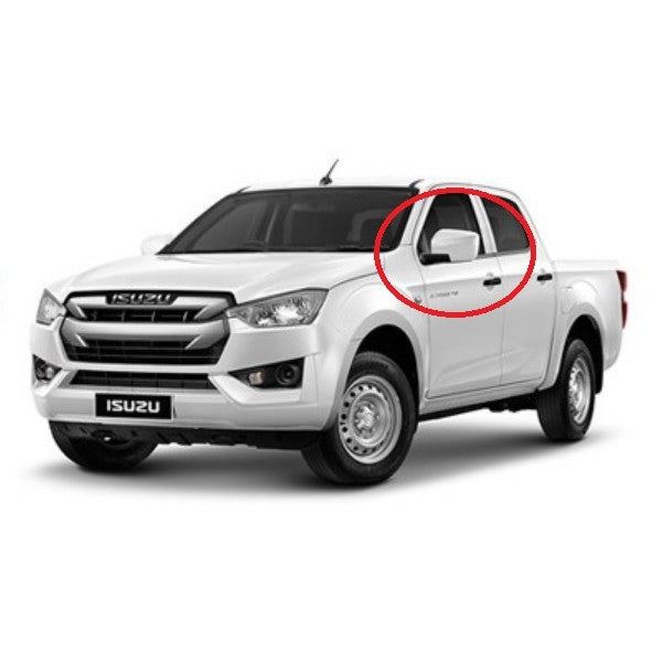 แบบแปะ รุ่นไม่มีไฟเลี้ยว ครอบกระจก Isuzu D-max MU-X MUX 2020 -2023 อีซูซุ มิวเอ็กซ์ ดีแม็กซ์ ดีแมค กระจกมองข้าง ฝาครอบ - Image 4