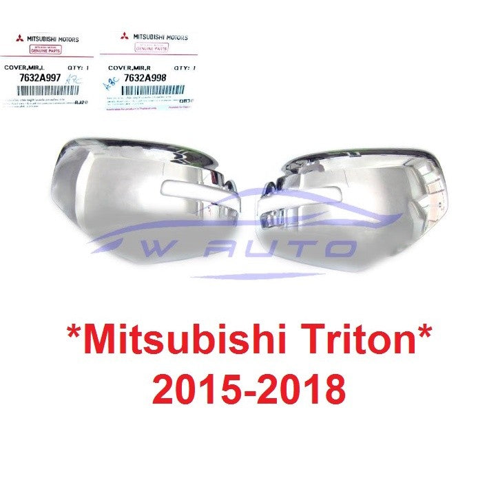 แท้ศูนย์ เว้าไฟ ฝาหลังกระจกมองข้าง Mitsubishi Triton 2015 - 2018 มิตซูบิชิ ไทรทัน ฝาครอบกระจกมองข้าง ครอบกระจกมองข้าง