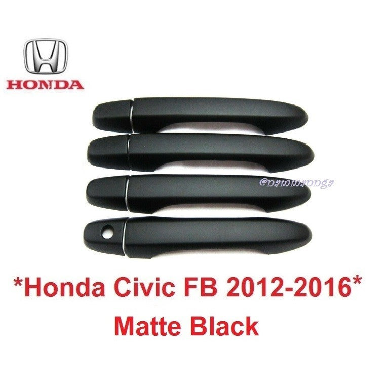 สีดำด้าน ครอบมือจับประตู HONDA CIVIC CR-V 2012 - 2016 ฮอนด้า ซีวิค ซีอาร์วี ครอบมือดึง ครอบมือเปิด ประตู ที่ดึง