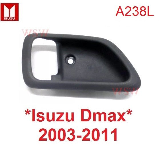 สีเทา มือเปิดประตูตัวใน ISUZU DMAX 2002 2003 - 2011 เบ้ามือดึง อีซูซุ ดีแมค ดีแม็ค เบ้ามือเปิด ประตูใน มือเปิดประตู - Image 5