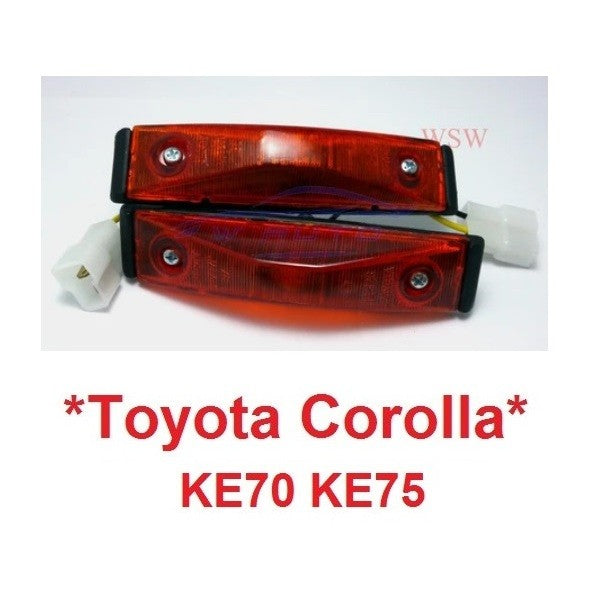 ไฟแก้มฝาส้ม TOYOTA COROLLA Ke70 Ke72 Ke75 Te71 Te72 ไฟแก้มโตโยต้า โคโรล่า พร้อมขั้วและหลอดไฟ - Image 7