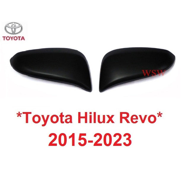 แบบแปะ ครอบกระจก ดำด้าน Toyota Fortuner Revo 2015 - 2022 กระจกมองข้าง โตโยต้า รีโว่ ฟอร์จูเนอร์ ครอบกระจกมองข้าง กระจก