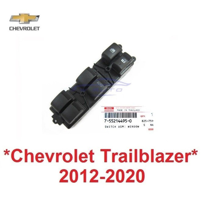 แท้ศูนย์ สวิทช์ กระจก เชฟโรเลต เทรลเบลเซอร์ 2012 - 2019 สวิตช์เลื่อนกระจก CHEVROLET TRAILBLAZER สวิทซ์กระจก 4 ประตู