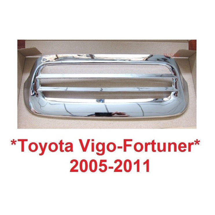 สีชุบ ครอบจมูก TOYOTA HILUX VIGO 2005 - 2011 โตโยต้า วีโก้ ฟอร์จูเนอร์ ครอบช่องลม ครอบสคูป ครอบช่องระบายลม ครอบสกู๊ป