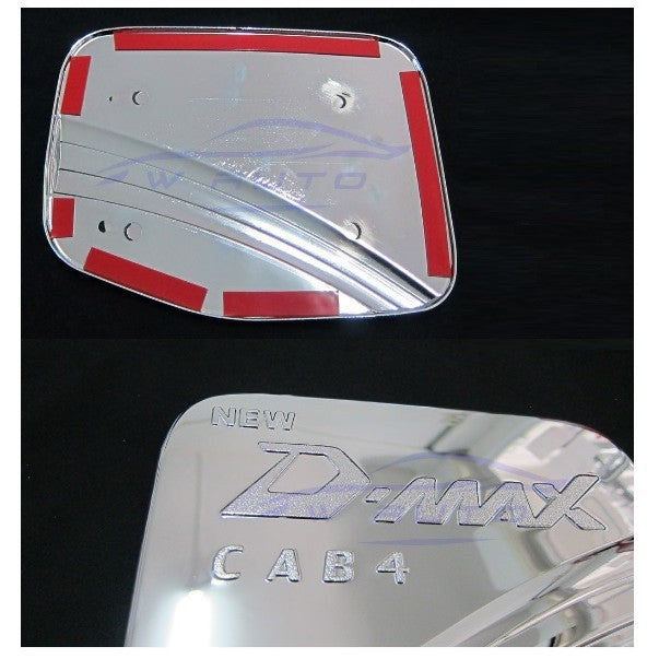 ครอบฝาถังน้ำมัน Isuzu D-max Dmax 2002 - 2011 สีชุบโครเมี่ยม อีซูซุ ดีแม็กซ์ รุ่น4ประตู ครอบฝาถัง ฝาถังน้ำมัน ถังน้ำมัน - Image 2