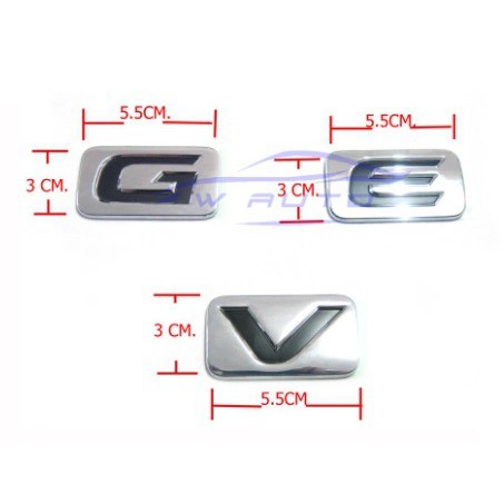 แท้ศูนย์ V logo โลโก้ ตัว จี ชุบโครเมี่ยม โตโยต้า วีโก้ 2005 - 2015 For Toyota Hilux Vigo PICKUP Revo Fortuner แผ่นป้าย - Image 2