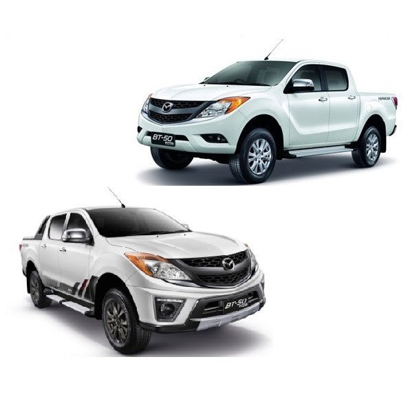 สีดำด้าน ชายบันได สคัพเพลท Mazda BT50 Pro 2012 - 2019 มาสด้า บีที50 คิ้วกันรอยขอบประตู กันรอยประตู ชายบันไดประตู 2020 - Image 2