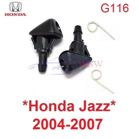 ปุ่มฉีดน้ำฝน 1คู่ HONDA JAZZ 2004 - 2008 หัวฉีดน้ำฝน ฮอนด้า แจ๊ส แจส ที่ฉีดน้ำฝน ฉีดน้ำฝน 2005 2006 2007