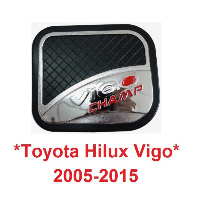 ครอบฝาถังน้ำมัน Toyota Hilux Vigo 2005 2006 2007 - 2014 สีดำด้าน โตโยต้า วีโก้ ที่ปิด 2010 2011 2012 2013 ของแต่งรถ