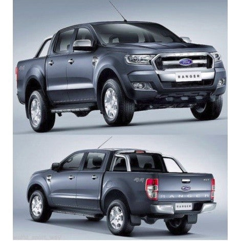 รุ่นมีไฟเลี้ยว ครอบแก้มข้าง สีดำด้าน FORD RANGER 2015-2019 ครอบไฟแก้ม ฟอร์ด เรนเจอร์ ครอบแก้ม ครอบไฟเลี้ยว ครอบไฟ ไฟ - Image 4