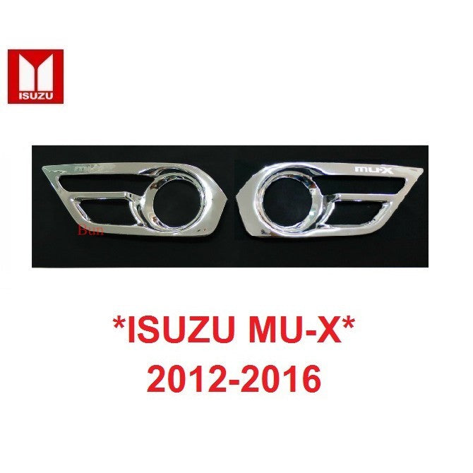 รถตามรูปเท่านั้น ครอบ ไฟตัดหมอก Isuzu MU-X MUX 2012 - 2016 ไฟ สปอตไลท์ อีซูซุ มิวเอ็กซ์ โครเมี่ยม สปอตไลต์ 2014 2015