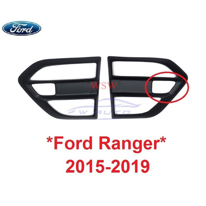 รุ่นมีไฟเลี้ยว ครอบแก้มข้าง สีดำด้าน FORD RANGER 2015-2019 ครอบไฟแก้ม ฟอร์ด เรนเจอร์ ครอบแก้ม ครอบไฟเลี้ยว ครอบไฟ ไฟ