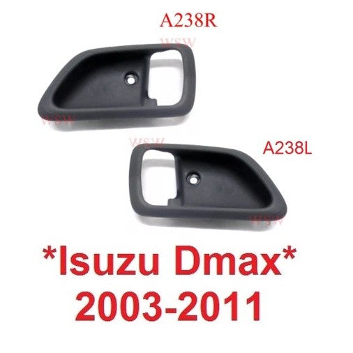 สีเทา มือเปิดประตูตัวใน ISUZU DMAX 2002 2003 - 2011 เบ้ามือดึง อีซูซุ ดีแมค ดีแม็ค เบ้ามือเปิด ประตูใน มือเปิดประตู - Image 6